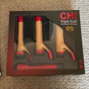 Chi triple curl interchangeable curling iron set